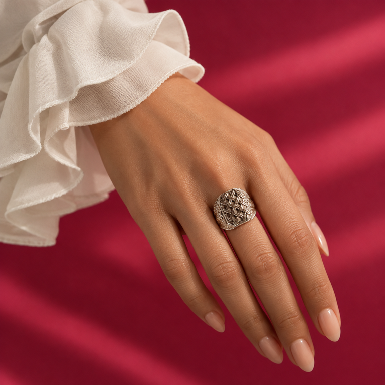 Antique Silver Statement Ring